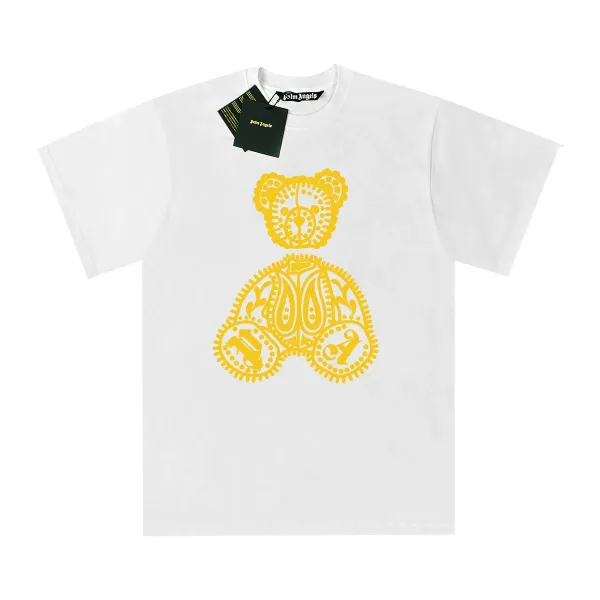 Palm Angels Teddy Bear Graphic White T-Shirt - 1