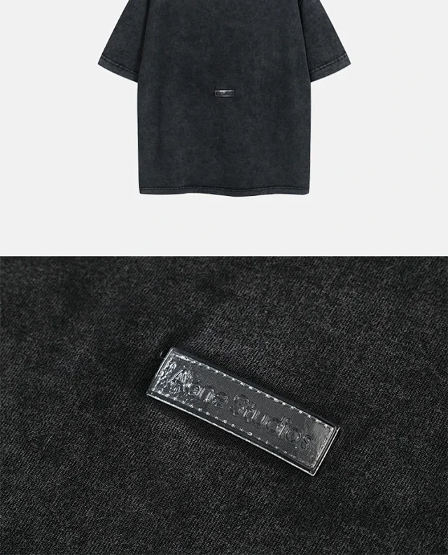 Acne Studios T-Shirts Logo Print T-Shirt product detail image 21
