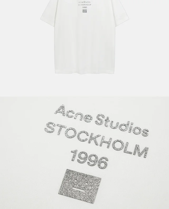 Acne Studios T-Shirts Logo Print T-Shirt product detail image 33