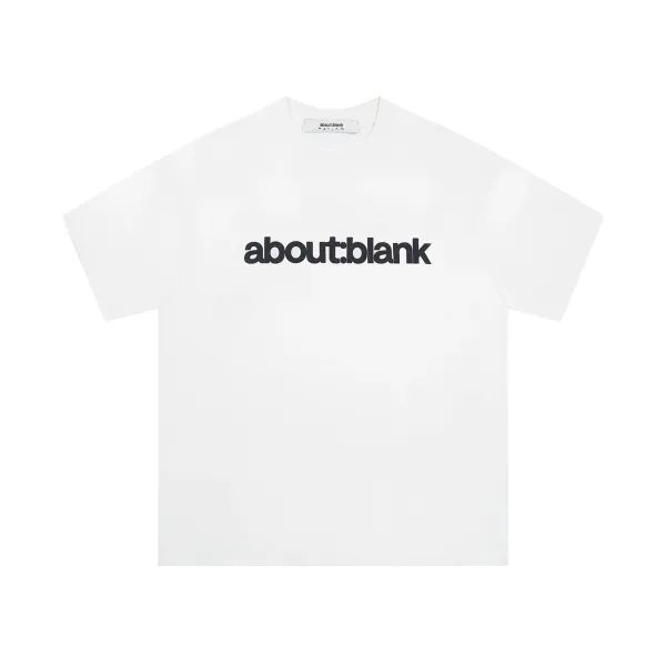 About:Blank Logo Graphic T-Shirt White - 1