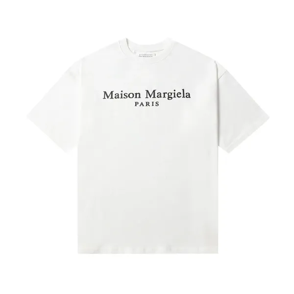 Maison Margiela Logo Print White T-Shirt - 1
