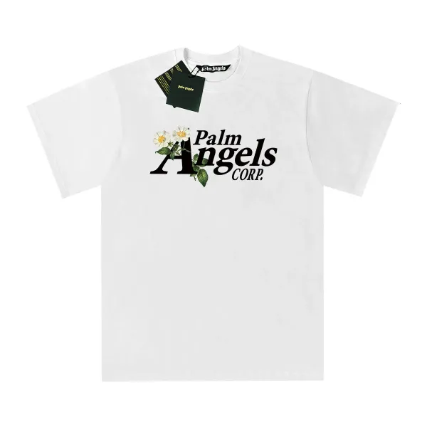 Palm Angels Handprint Logo White T-Shirt - 5