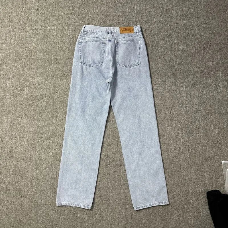 Chrome Hearts x Levi's Star Embroidered Straight-Leg Jeans Blue - 8