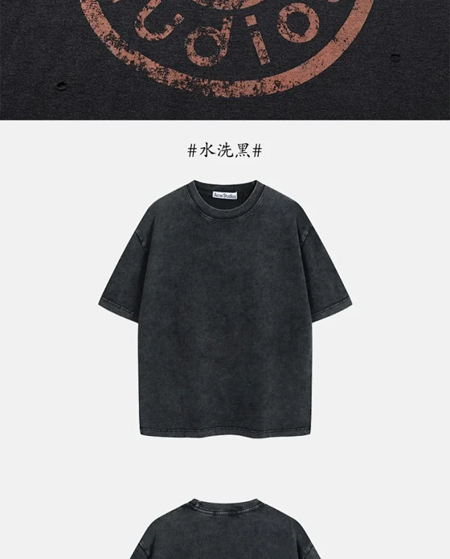 Acne Studios T-Shirts Logo Print T-Shirt product detail image 20