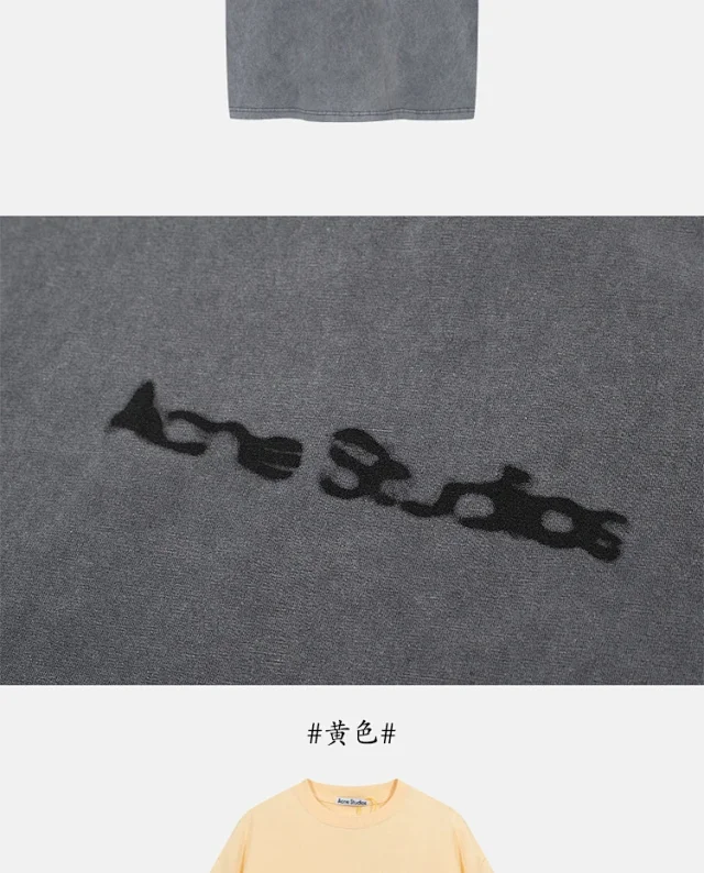 Acne Studios T-Shirts Logo Print T-Shirt product detail image 26