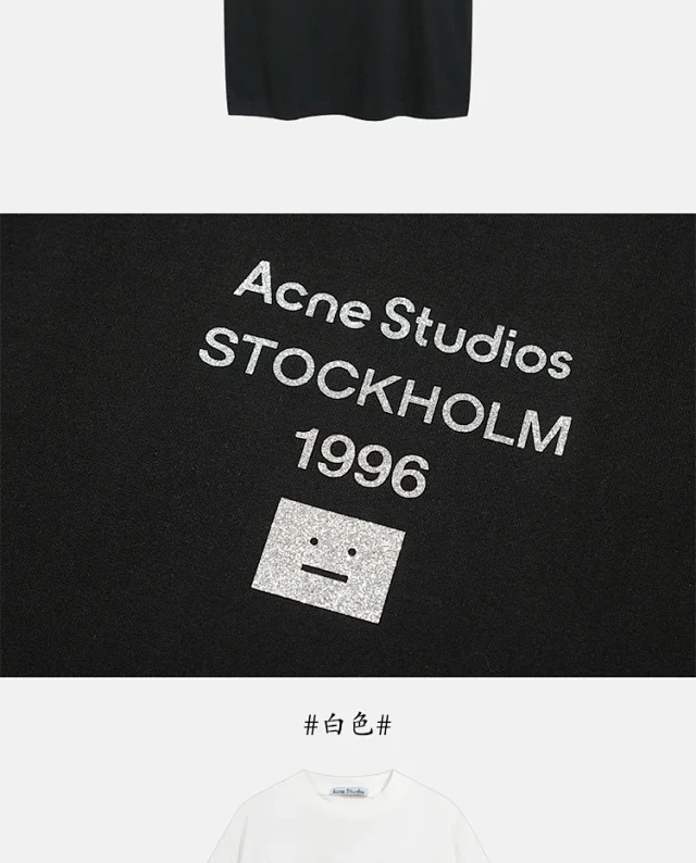 Acne Studios T-Shirts Logo Print T-Shirt product detail image 32