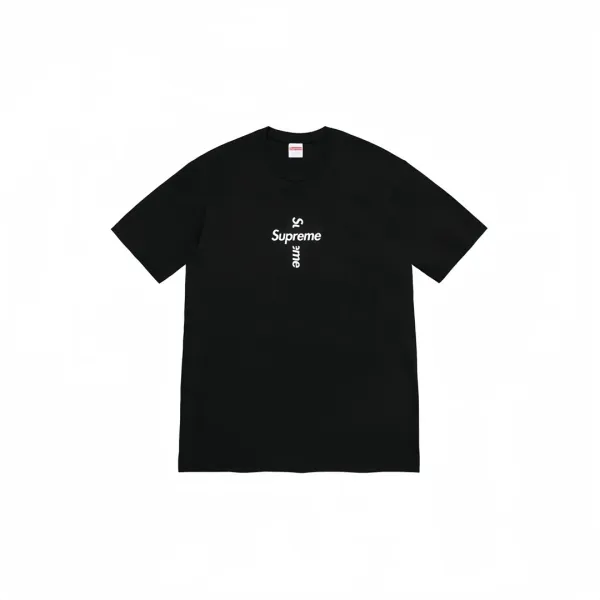 Supreme Cross Logo Black T-Shirt - 1