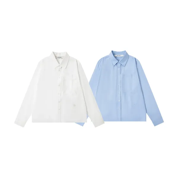 Design Classic Button-Up Shirt Light Blue Shirt - 24