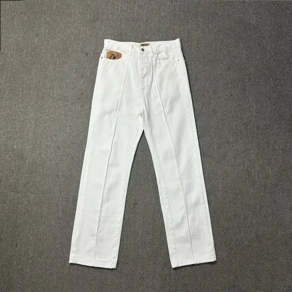 Chrome Hearts x Levi's Star Embroidered Straight-Leg Jeans Blue - 41