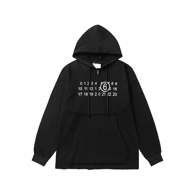 Maison Margiela Hoodies & Sweatshirts Numeric Logo Hoodie product detail image 18