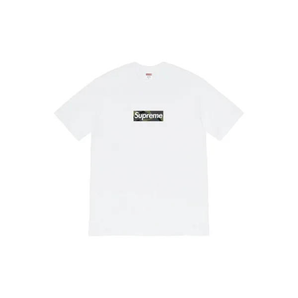 Supreme Box Logo Camo Print T-Shirt White - 1
