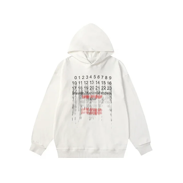 Maison Margiela Hoodies & Sweatshirts Numeric Logo Hoodie product detail image 35