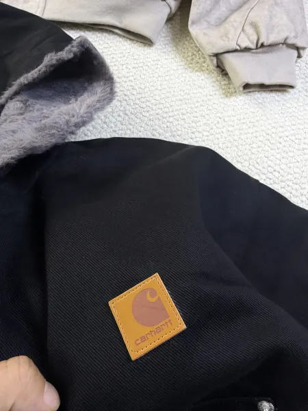 Carhartt WIP Active Jacket Black with Fleece Lining Jacket - 11