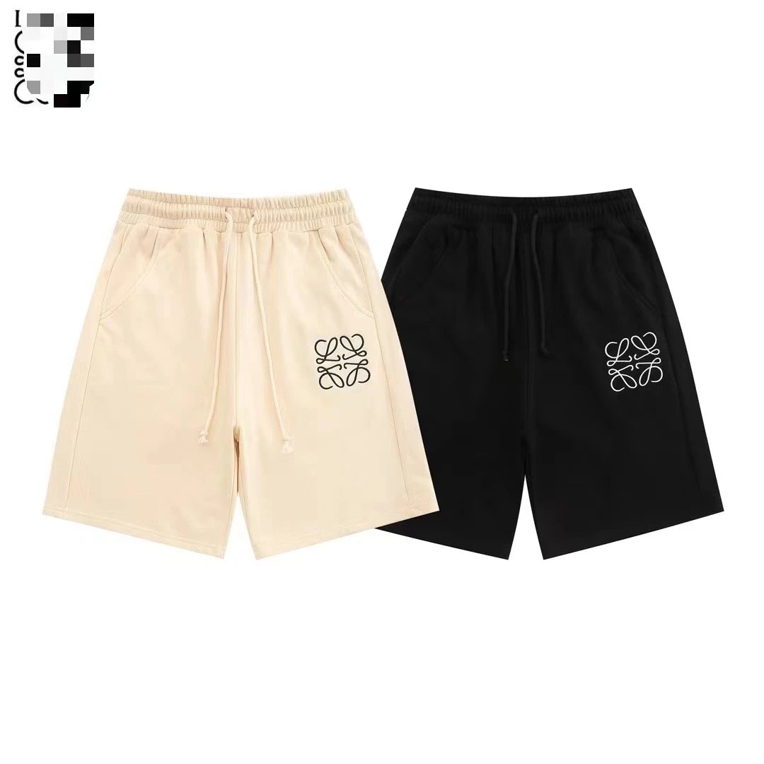 Luojiakasifa Pocket Flame Embroidered Five-Inch Casual Shorts