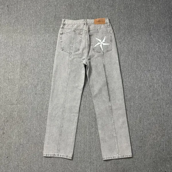 Chrome Hearts x Levi's Star Embroidered Straight-Leg Jeans Blue - 36