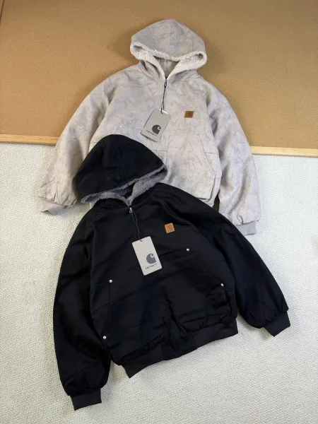 Carhartt WIP Active Jacket Black with Fleece Lining Jacket - 6