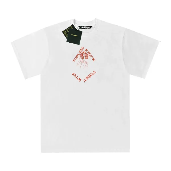 Palm Angels Topless Exotic Graphic T-Shirt White - 1