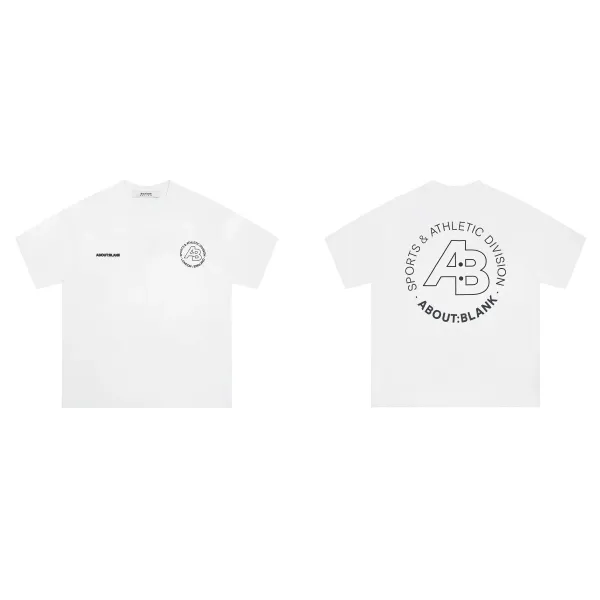 About:Blank Sports & Athletic Division White T-Shirt - 1
