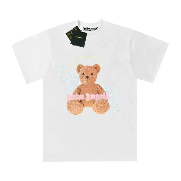 Palm Angels Angel Bear White T-Shirt - 1