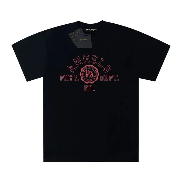 Palm Angels Angels Phys. Ed. Department Black T-Shirt - 1