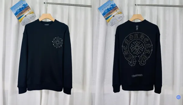 Chrome Hearts x Kinfolk Crystal-Embellished Black Hoodie - 1