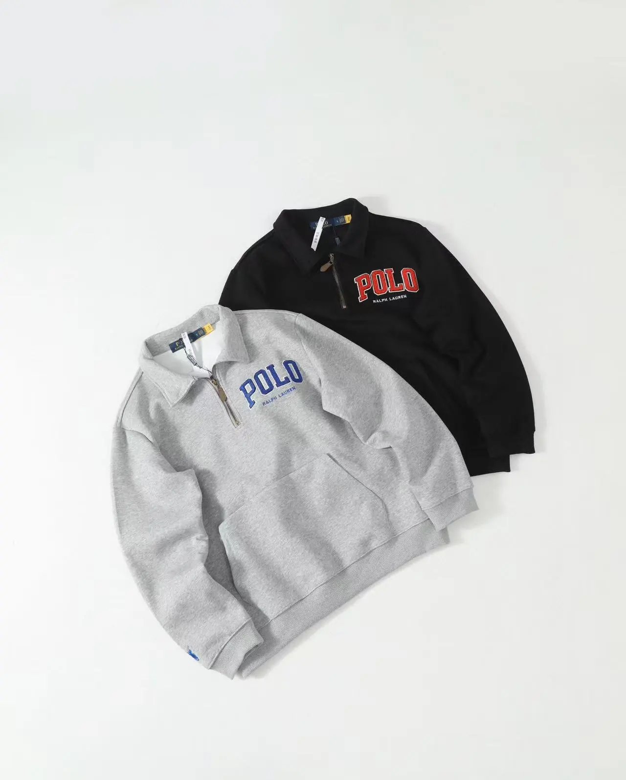 Polo Ralph Lauren Half-Zip Pullover Gray Hoodie - 4