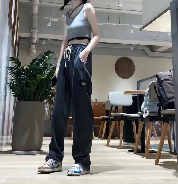 Stone Island Shadow Project Washed Black Sweatpants - 19