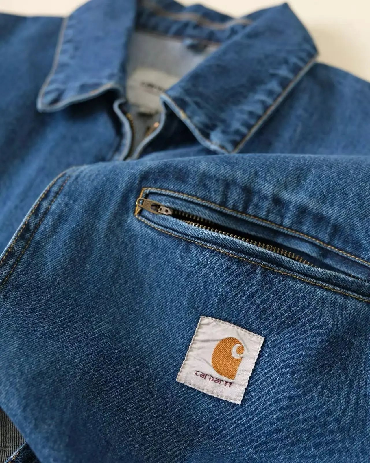 Carhartt WIP Detroit Jacket Navy Denim Jacket - 16