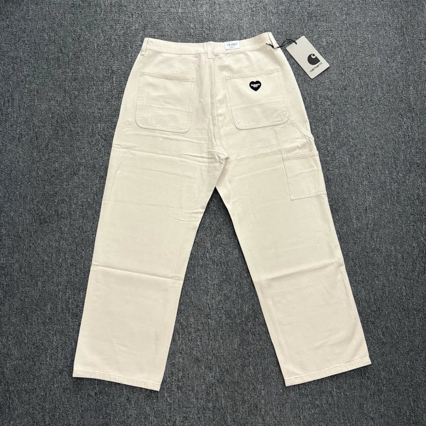Carhartt WIP x Carhartt Heart Patch Beige Work Pants - 12
