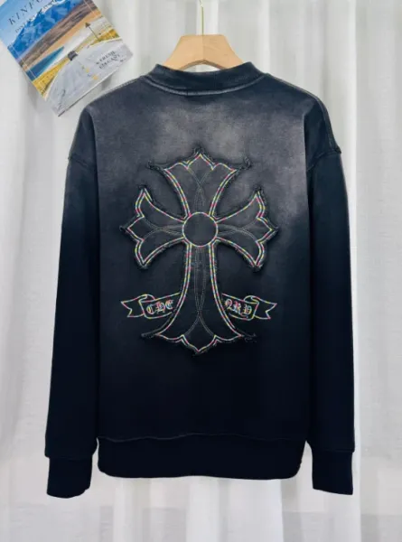 Dior Men's Embroidered Cross Motif Sweater Black - 6