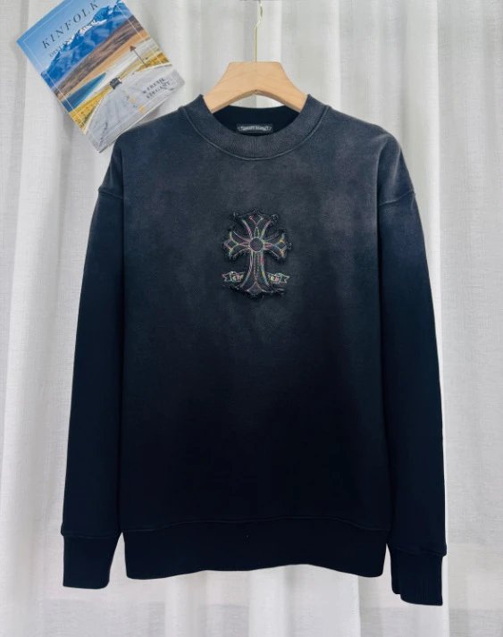 Dior Men's Embroidered Cross Motif Sweater Black - 7