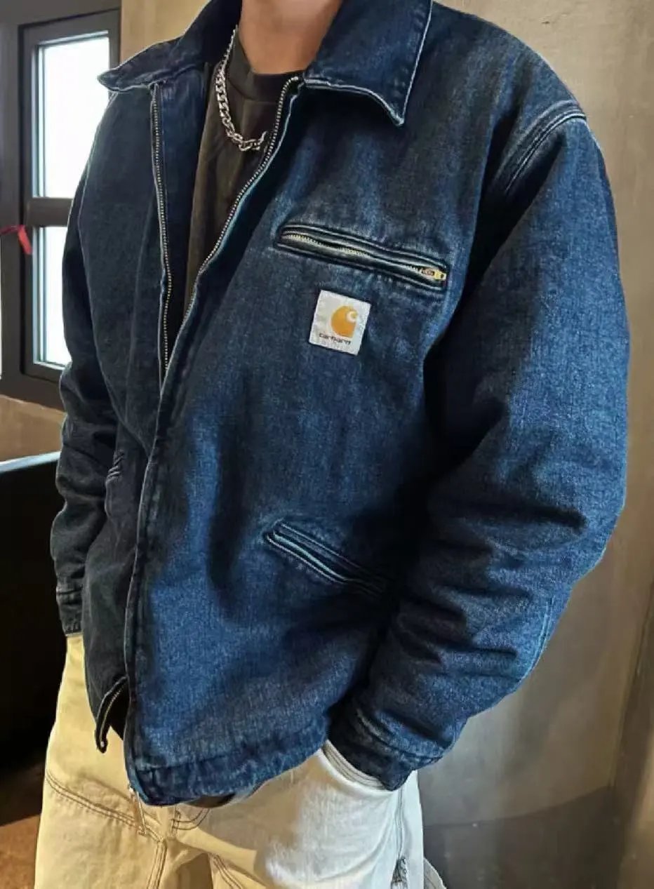 Carhartt WIP Detroit Jacket Navy Denim Jacket - 3