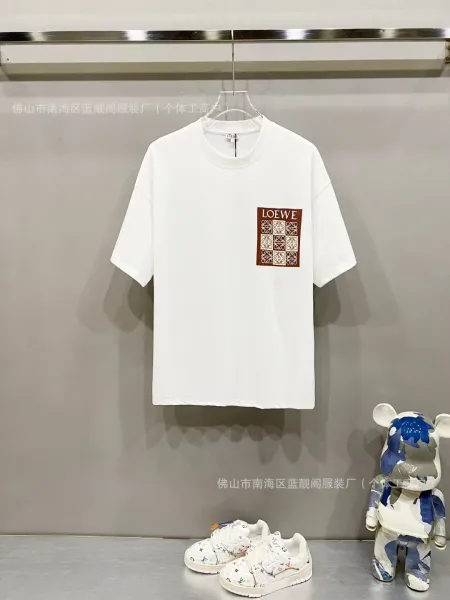 Loewe Puzzle Logo Print White T-Shirt - 1