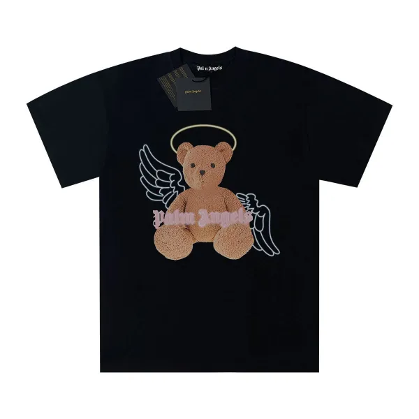 Palm Angels Angel Bear Black T-Shirt - 1