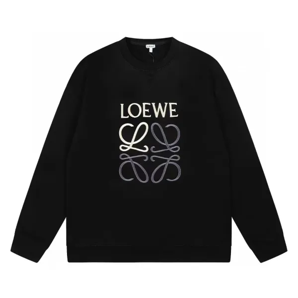 Loewe Anagram Logo Black Sweatshirt - 1