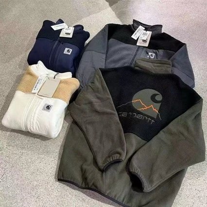 Carhartt Mixed Fleece Panel Zip Jackets Multi-Color Collection