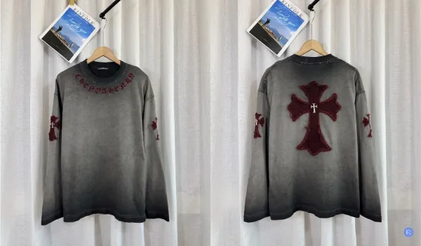 Dior Men's Embroidered Cross Motif Sweater Black - 28