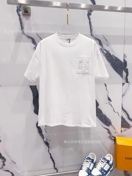 Loewe Anagram Pocket T-Shirt White - 1