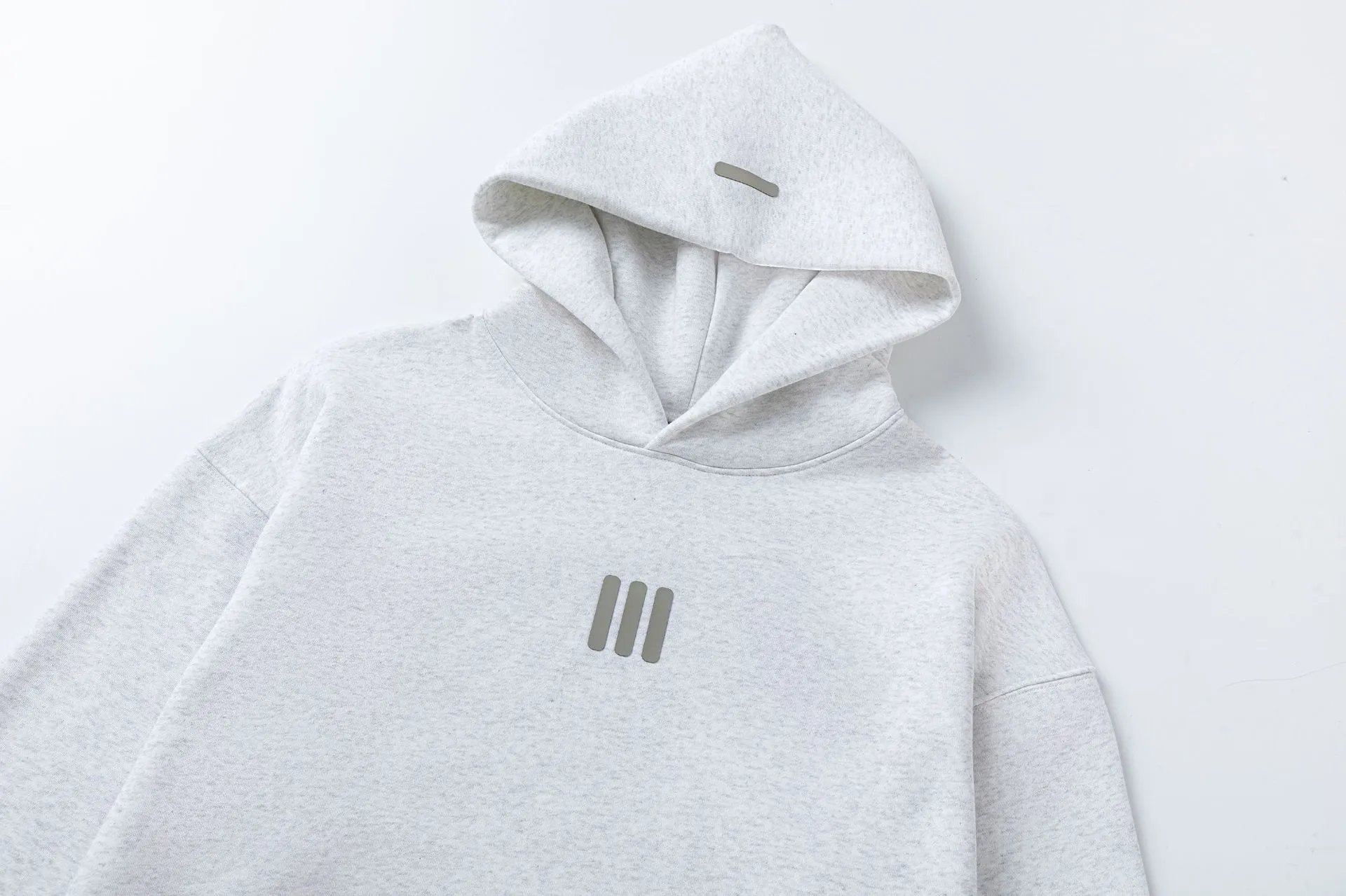 Adidas x Fear of God Essentials Hoodie Light Gray - 14