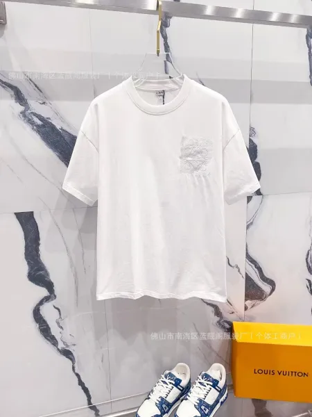 Loewe Anagram Pocket T-Shirt White - 1