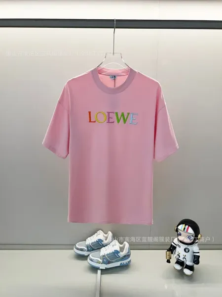 Loewe Rainbow Logo Pink T-Shirt - 1