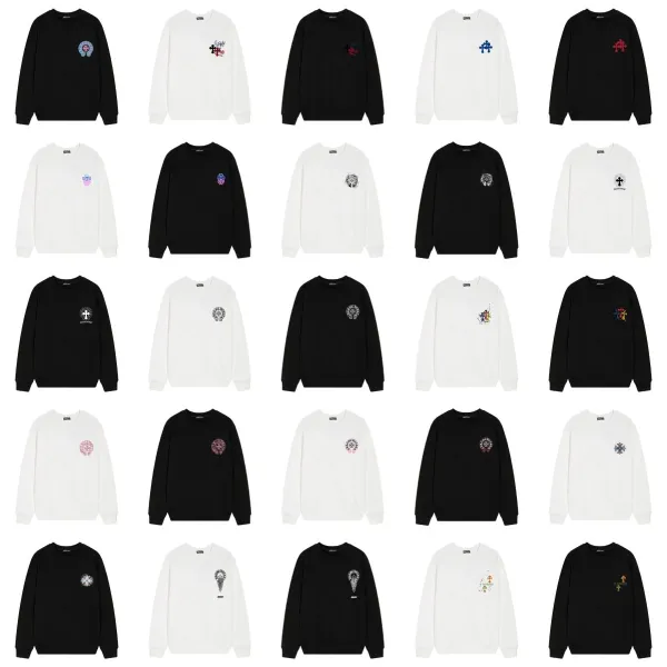 Chrome Hearts Embroidered Cross Motif White Sweatshirt - 6