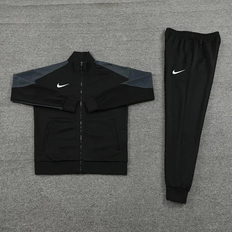 Nike Matching Sets Hooded jacket, T-shirt and shorts three-piece set — (Long Pants Two-Piece Set) -286