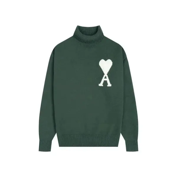 Ami Paris Heart Logo Cardigan Yellow - 11