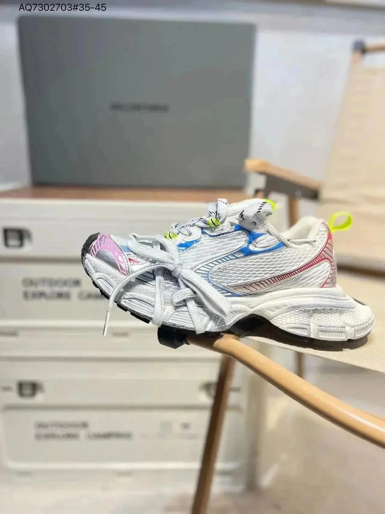 Maison Margiela Tabi Runners Multicolor Chunky Sneakers