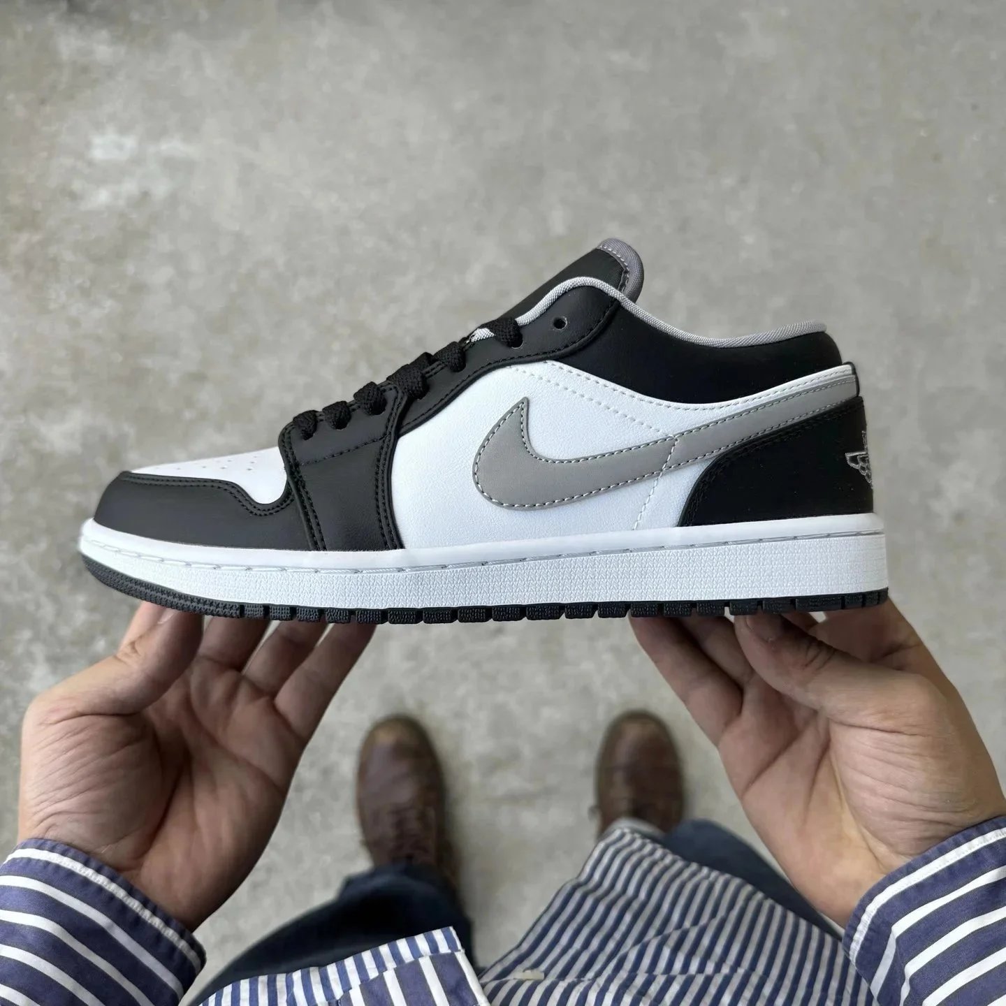 AJ1 Low Shadow Grey 553558-040
