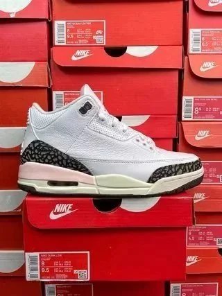 AJ3 White Powder Mocha - Women's Shoes CK9246-102
