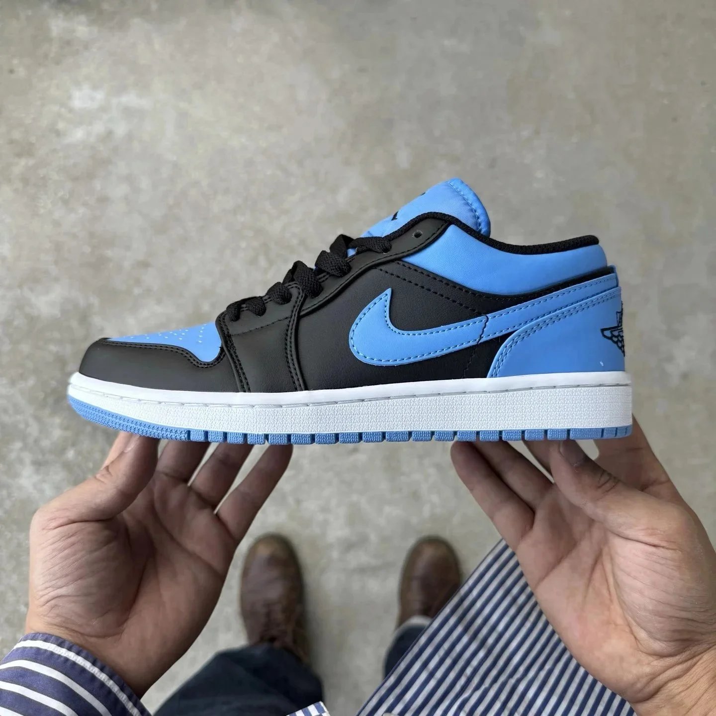 AJ1 Low Black Blue 553558-041
