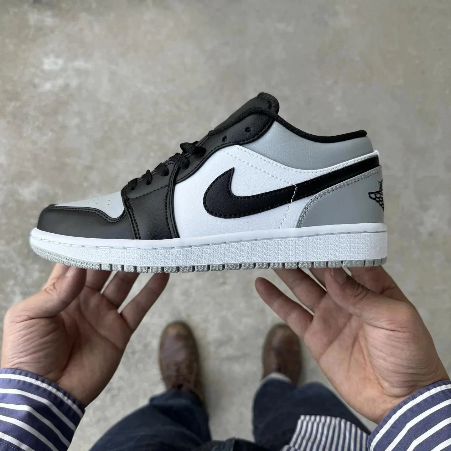 AJ1 Low Black Grey 553558-052