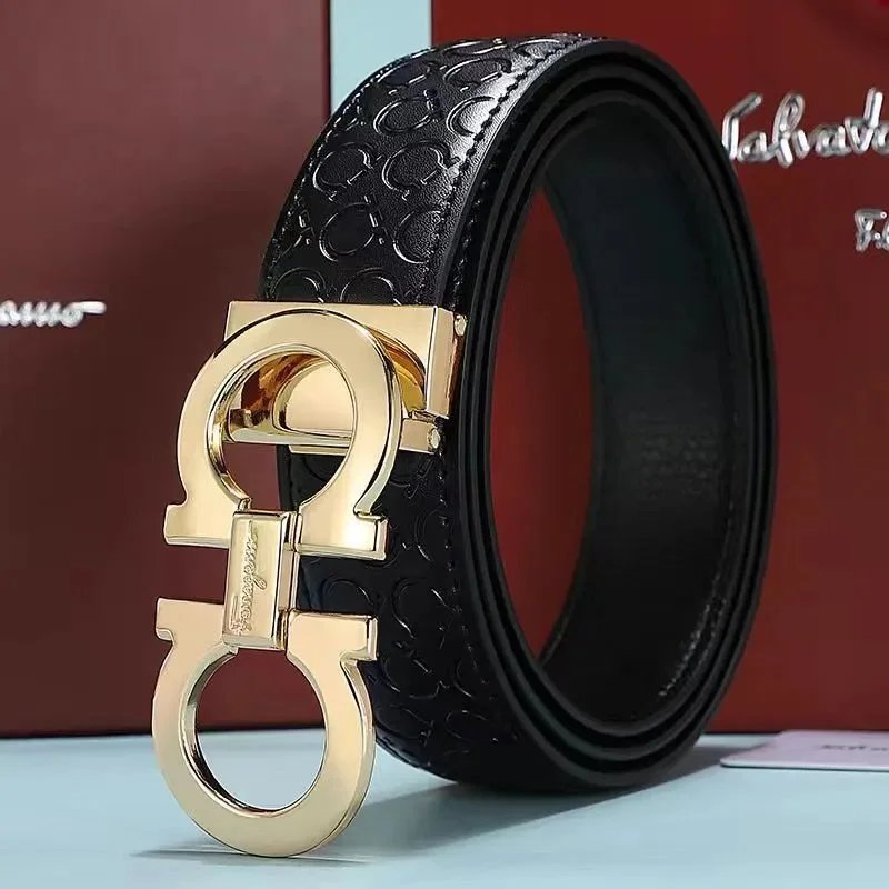 High quality horseshoe patterned gold buckle [gift box set - can be shortened]